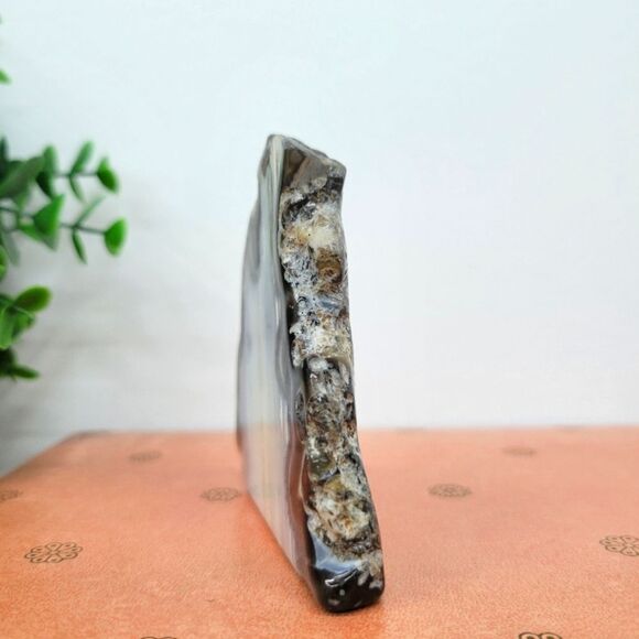 Natural Agate & Amethyst Geode Pair – Polished Crystal Décor Set - Picture 10 of 16